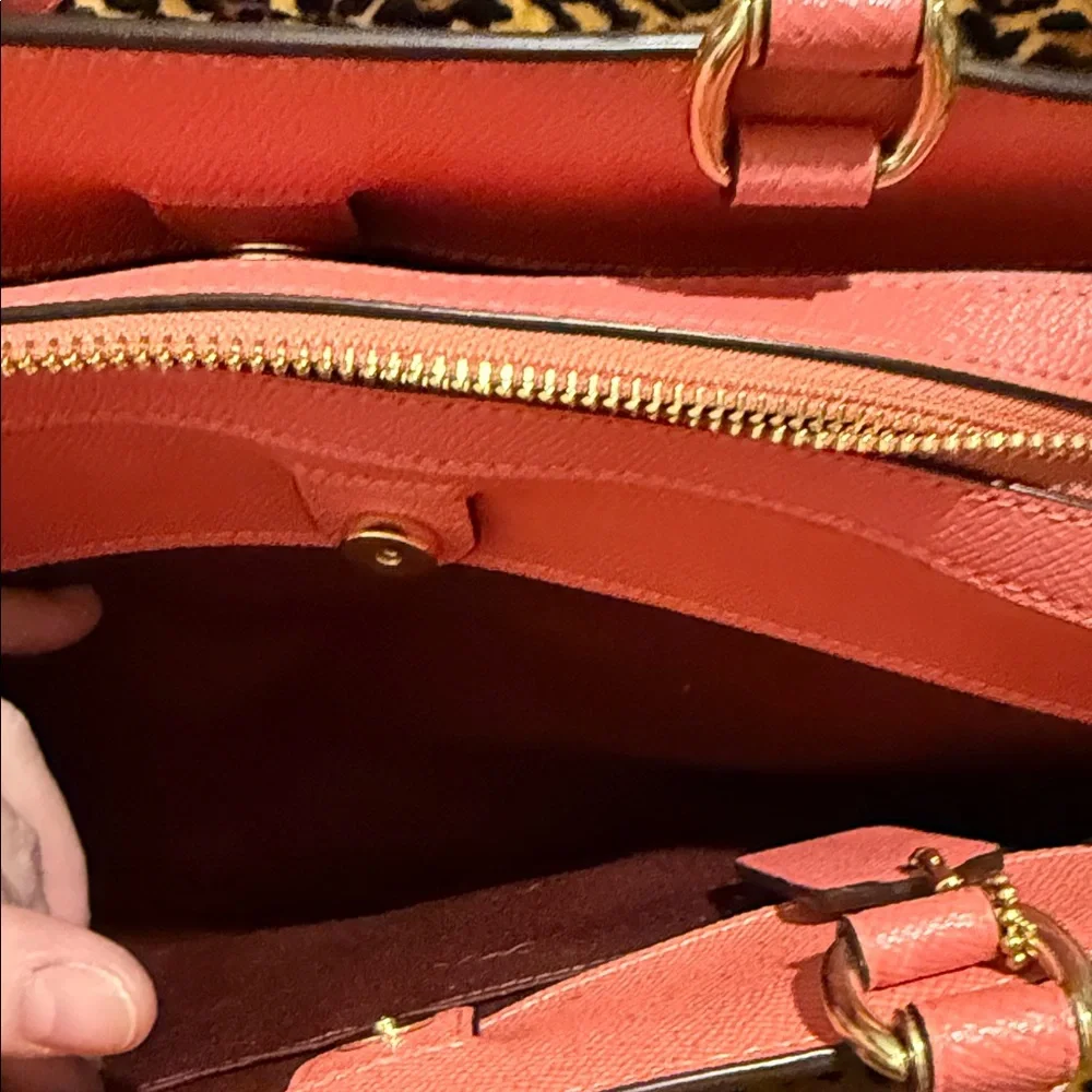 Coach Coral Leather Satchel - Picture 6 of 7